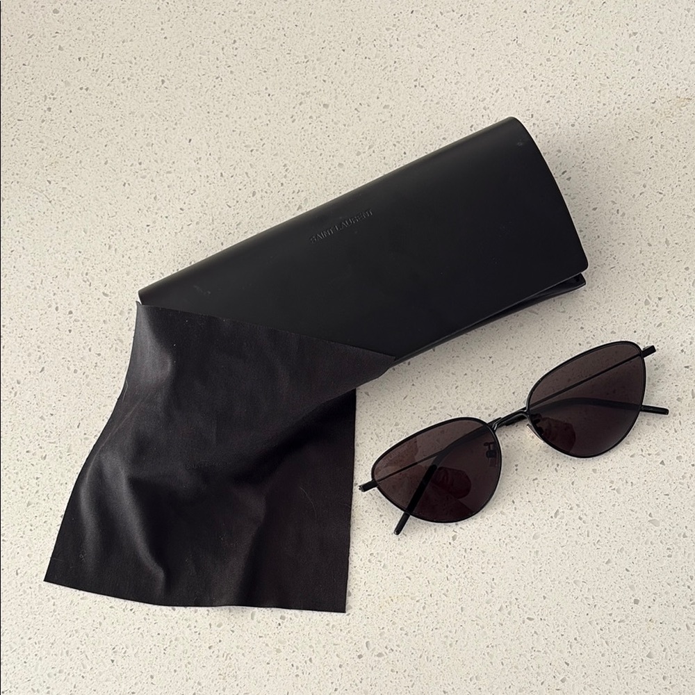 Saint Laurent - Black Sunglasses with Case